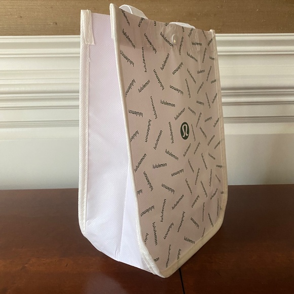 Lululemon shopping tote bag white green Small - Picture 5 of 7
